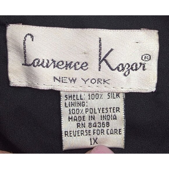 Vintage Women's - Laurence Kazar Beaded Bow Holiday Jacket, Size 1X - Picture 5 of 11